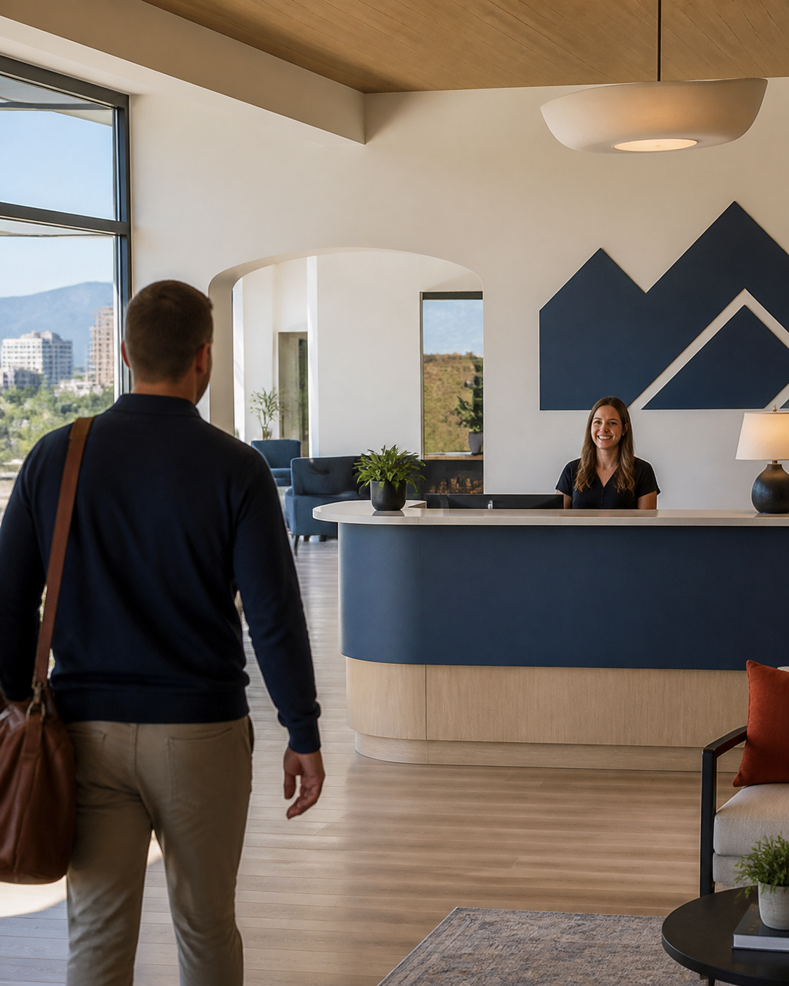 Detail — Front Range skyline from the facility